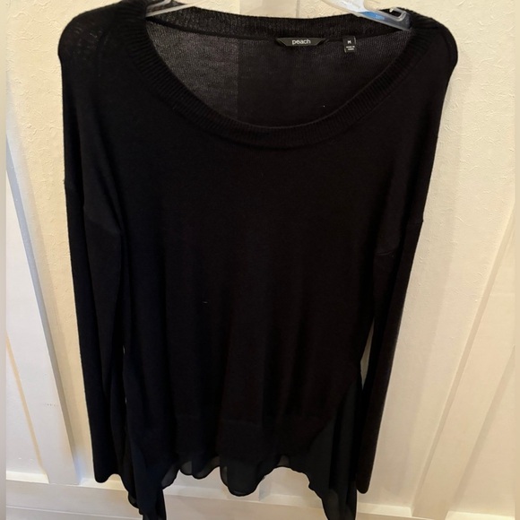 Peach Black Lightweight Sweater - Picture 1 of 3
